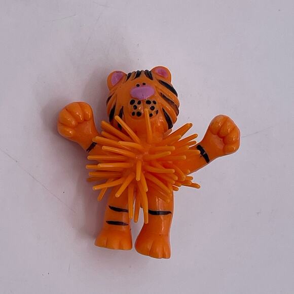 Vintage Mini KOOSH Animal Figures Zebra Monkey Tiger Lion Lot of 4 Miniature - Picture 8 of 9